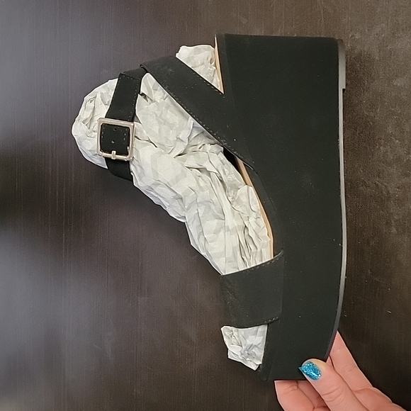 Ynot? Strappy Platform Espadrille Wedge Sandals Womens Size 8 - Picture 1 of 10